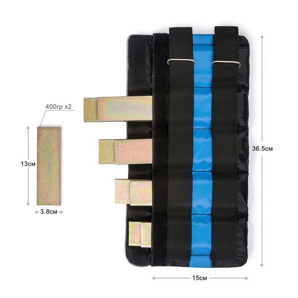 Утяжелители для рук и ног Champion наборные 2&times;4 кг (пара 8 кг), со съемными металлическими грузами | K432-4 K432-4 фото