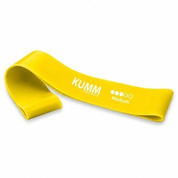Гумка-еспандер для фітнесу 30&times;5 см з опором 7&ndash;9 кг | Жовта Kumm K14908 K14908 фото