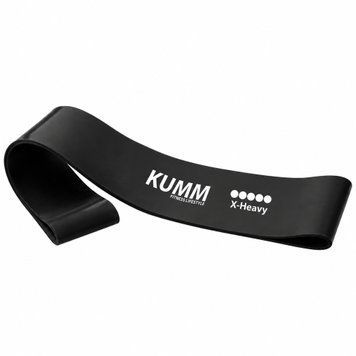 Гумка-еспандер для фітнесу 30&times;5 см з опором 14&ndash;18 кг | Чорна Kumm K14922 K14922 фото